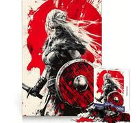 Puzzle Viking Shieldmaid 1000 pièces pour Adolescents, pour Une Concentration optimale, Une Distraction Douce et Un Cadeau de Noël idéal (38x26cm)