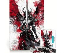 Puzzle Viking Valkyries pour Adultes,1000 pièces,Jeu de réflexion,découpe de précision,Bords Lisses,défi Amusant pour Passer Le Temps (38x26cm)