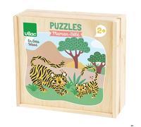 Puzzle - VILAC - Puzzles Duo Maman-bébé - 12 pièces - Animaux - Éducatif