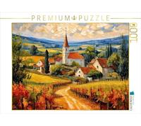 Puzzle · Village dans Les vignes | Une architecture idyllique dans le paysage · 1000 pièces · Format assemblé 64 × 48 cm · CALVENDO Puzzle