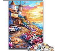 Puzzle Village en Bord de mer pour Adolescents 2000 pièces, Jeux de détente pour renforcer l'amour Entre Couples 14 Ans et Plus (70x100cm)