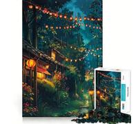 Puzzle Village Lights 1000 pièces,Jeu de réflexion créatif,pièces Robustes et découpées avec précision,idéal pour Les Voyages (50x75cm)