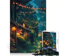 Puzzle Village Lights 1000 pièces pour Adultes Exercice cognitif Plaisir décontracté Bords Nets Cadeau mémorable (50x75cm)