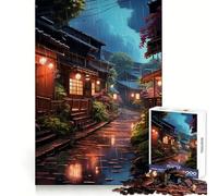 Puzzle Village Rain Street pour Adolescents 1000 pièces, entraînement Intelligent, Temps Libre agréable, découpe Impeccable, Joyeux Noël (50x75cm)