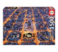 Puzzle - Ville de Barcelone de nuit - 1500 pièces - 85x60cm - Dès 14 ans - Educa