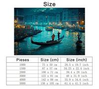 Puzzle Ville, Puzzle 2000 Pièces Adultes, Puzzles 2000 Pièces Bateau, Puzzles Bois de Qualité Supérieure avec Une Boîte d'emballage Exquise, pour Décoration Murale, Cadeau Femme, Cadeau Homme, -3596