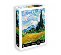 Puzzle Vincent Van Gogh - 1000 pièces - Champ de blé avec cyprès - Œuvre d'art