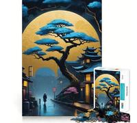 Puzzle Vintage d'arbre bonsaï,1000 pièces à reconstituer,Jeu Amusant et sans bavures,pièces nettes et découpées,Jeu Portable et idéal pour Les Voyages (50x75cm)