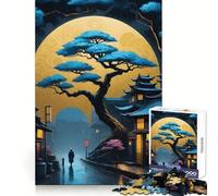 Puzzle Vintage d'arbre bonsaï pour Adultes, 1000 pièces, Exercice Mental, Loisir agréable, découpe précise, Cadeau d'anniversaire (38x52cm)