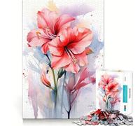 Puzzle Vintage de 1000 pièces Fleurs à l'aquarelle pour Adolescents Activité ludique et stimulante de Haute précision Découpe Pause mentale apaisante (38x52cm)