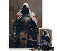 Puzzle Vintage de 1000 pièces Le Chevalier Templier pour Adolescents, idéal pour stimuler l'esprit, Jouer en Groupe, découpe de précision, Cadeau de Festival 50x75cm