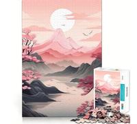 Puzzle Vintage de 1000 pièces pour Adultes,Paysage Asiatique,Jeu de réflexion Stimulant,Technologie de découpe Laser avancée,défi Amusant pour Passer Le Temps (38x26cm)