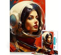 Puzzle Vintage de 1000 pièces représentant des astronautes Femmes,idéal pour Adultes Réfléchissez,entraînez-Vous et jouez ! Emboîtez fermement Les pièces,Aucune pièce ne se détache Un Cadeau Unique