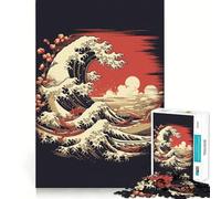 Puzzle Vintage de 1000 pièces représentant des paysages du Japon,idéal pour Les Adolescents Développe la réflexion grâce à des pièces de Taille Uniforme à Faire en Groupe à l'intérieur