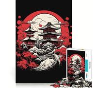 Puzzle Vintage de 1000 pièces représentant des paysages du Japon,idéal pour Les Adolescents Stimule l'esprit,Amusant,sans Espace,Assemblage Parfait,Un Loisir captivant pour des Moments de détente