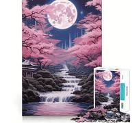 Puzzle Vintage de 1000 pièces représentant des paysages du Japon Un Jeu créatif et Intelligent aux découpes nettes et aux Composants Robustes,idéal pour Les Voyages (50x75cm)
