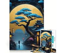 Puzzle Vintage de 1000 pièces représentant Un bonsaï,Un Jeu de réflexion Stimulant,Une découpe de Haute précision pour Passer Le Temps (38x26cm)