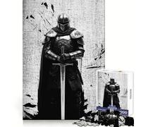 Puzzle Vintage de 1000 pièces représentant Un Chevalier templier, idéal pour Les Adolescents Un Jeu de logique Pure, Calme et épuré, Parfait pour décorer Un Mur 38x52cm