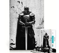 Puzzle Vintage de 1000 pièces représentant Un Chevalier templier, idéal pour Les Adolescents Un Jeu de logique Pure, Calme et épuré, Parfait pour décorer Un Mur 38x52cm