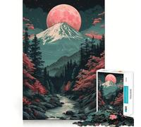 Puzzle Vintage de 1000 pièces représentant Un Paysage Asiatique,Un Jeu de réflexion et d'adresse,Assemblage Stable,pièces Qui ne bougent Pas,Un Passe-Temps agréable pour Les Longs Week-Ends (38x52cm)