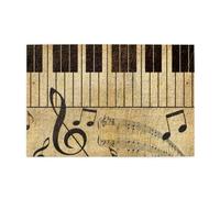 Puzzle Vintage de 1000 pièces représentant Un Piano et des Notes de Musique, en Bois.