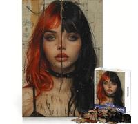 Puzzle Vintage de 1000 pièces représentant Une Jeune Fille Gothique, idéal pour Adultes Divertissement intellectuel, Distraction apaisante, Cadeau Original et bienveillant (38x26cm)
