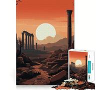 Puzzle Vintage de 1000 pièces Ruines Antiques pour Adolescents Un Jeu Stimulant pour l'esprit, Un Passe-Temps Calme, Une découpe précise et Un Joli Cadeau 38x26cm