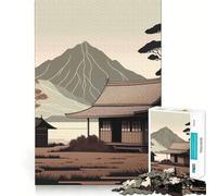 Puzzle Vintage de Paysage Asiatique 1000 pièces Développe la mémoire,ludique et de qualité Professionnelle pour stimuler l'esprit (50x75cm)