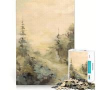 Puzzle Vintage de Paysage printanier pour Adultes,1000 pièces,Jeu de mémoire et de réflexion,découpe Laser pour Un Assemblage Parfait,Cadeau Unique pour soulager Le Stress (38x26cm)