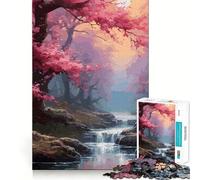Puzzle Vintage de paysages Japonais pour Adultes,1000 pièces,Jeu Stimulant la réflexion,Structure à emboîtement précise,Facile à Apprendre,pour Le Plaisir de Toute la Famille (38x52cm)