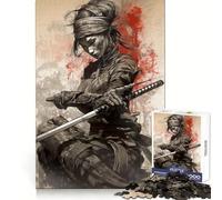 Puzzle Vintage de samouraï de 1000 pièces pour Adolescents Un Passe-Temps Relaxant et Stimulant, Un (38x26cm)