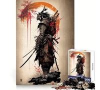 Puzzle Vintage de samouraï de 1000 pièces pour Adultes, défi Mental, activité sereine, Assemblage sans Couture, Cadeau de Noël (38x26cm)