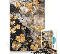 Puzzle Vintage de vignes de pothos dorées,1000 pièces,Jeu Amusant,Technologie de découpe Laser avancée,Jouet de Divertissement d'intérieur pour Les fêtes (38x52cm)