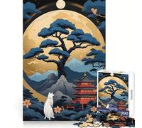 Puzzle Vintage Japonais de 1000 pièces représentant Un Arbre, idéal pour Les Adolescents : Bien-être Mental, détente et Loisirs Un Cadeau touchant aux Bords Nets (38x26cm)