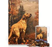 Puzzle Vintage Labrador Retriever pour Adultes, 1000 pièces, Stimulation cérébrale, Distraction apaisante, Cadeau d'anniversaire de qualité supérieure (38x52cm)