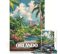Puzzle Vintage Orlando de 1000 pièces pour Adolescents, Jeu de réflexion et de développement Mental, Design paisible et Amusant, Cadeau Unique (50x75cm)