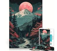 Puzzle Vintage Paysage Asiatique 1000 pièces Jeu Amusant Technologie de découpe Laser avancée Jouet de Divertissement d'intérieur pour Les Vacances (50x75cm)