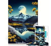 Puzzle Vintage Paysage Asiatique 1000 pièces pour Adolescents Stimule l'esprit Ajustement Parfait Loisirs captivants pour des Moments de détente à la Maison (38x26cm)