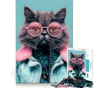 Puzzle Vintage Persan de 1000 pièces pour Adultes,représentant Un Portrait,Jeu de réflexion Stimulant grâce à Une Technologie de découpe Laser avancée,Un défi Amusant pour Passer Le Temps (50x75cm)