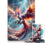 Puzzle Vintage Phoenix de 1000 pièces pour Adolescents, défi intellectuel, Passe-Temps Calme, découpe précise, Cadeau saisonnier (38x52cm)