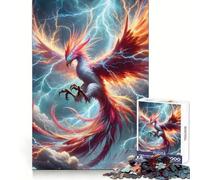 Puzzle Vintage Phoenix de 1000 pièces pour Adolescents, défi intellectuel, Passe-Temps Calme, découpe précise, Cadeau saisonnier (38x52cm)