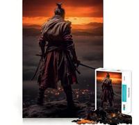 Puzzle Vintage Samurai Sekiro 1000 pièces pour Adolescents, Jeu de logique et de Train, Loisirs Amusants, découpe Lisse, Cadeau spécial (38x26cm)