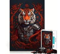 Puzzle Vintage Tigres 1000 pièces Jeu Amusant Technologie de découpe Laser avancée Jouet de Divertissement d'intérieur pour Les fêtes (50x75cm)