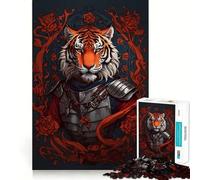 Puzzle Vintage Tigres 1000 pièces pour Adolescents Stimule l'esprit Ajustement Parfait Loisirs captivants pour des Moments de détente à la Maison (38x26cm)
