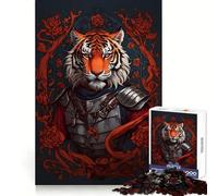 Puzzle Vintage Tigres 1000 pièces pour Adultes Exercice de logique Plaisir décontracté Bords Nets Idéal pour Noël (38x52cm)
