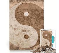 Puzzle Vintage Yin et Yang 1000 pièces,Jeu créatif et Stimulant,Assemblage précis,sans pièces détachées,activité idéale pour Partager Un Moment privilégié en Famille (50x75cm)