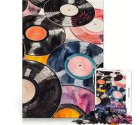 Puzzle Vinyl Groove Journey 1000 pièces pour Adultes, défi Mental, activité sereine, Assemblage sans Couture, Cadeau de Noël (38x26cm)
