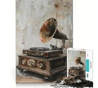 Puzzle Vinyl Harmony 1000 pièces pour Adolescents,Jeu Stimulant Le Cerveau,emboîtement précis sans espaces,activité relaxante en Groupe à l'intérieur (38x52cm)