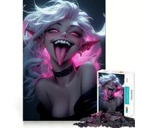 Puzzle Violet Sexy pour Adultes, 1000 pièces, Jeu de logique Pointu, Amusant et Facile à Assembler, Cadeau mémorable 50x75cm