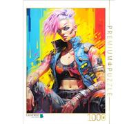 Puzzle · Virtuelle Piratin | Sirène cyberpunk · 1000 pièces · Format assemblé 64 × 48 cm · CALVENDO Puzzle